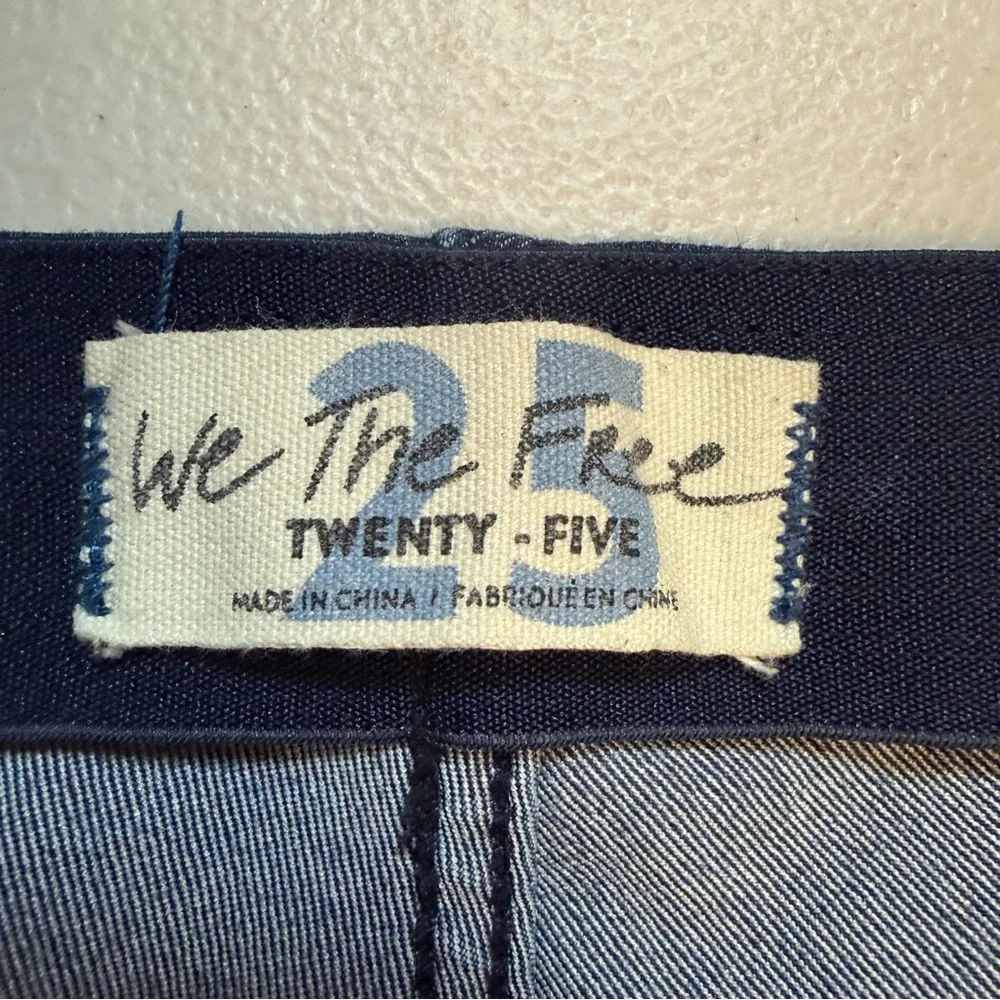 We The Free Flare Jeans size 25 blue stretch boho bell bottom denim